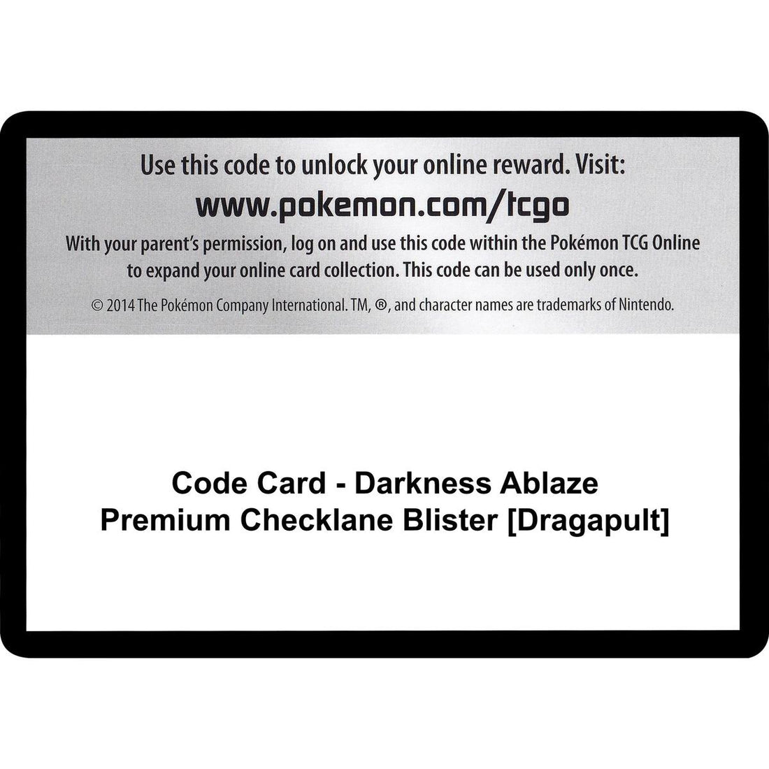 Code Card - Darkness Ablaze Premium Checklane Blister [Dragapult]
