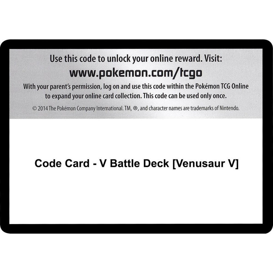 Code Card - V Battle Deck [Venusaur V]