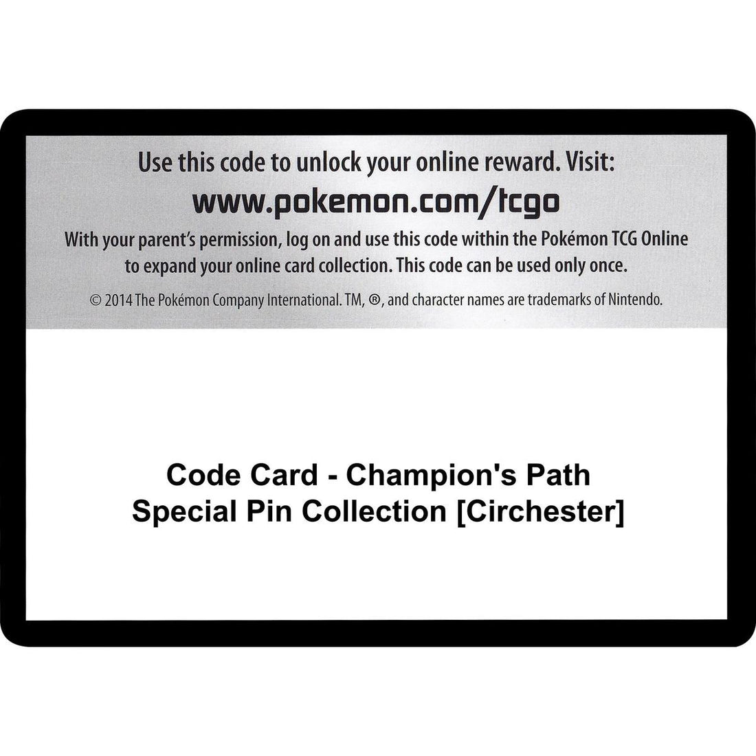 Code Card - Champion's Path Special Pin Collection [Circhester]