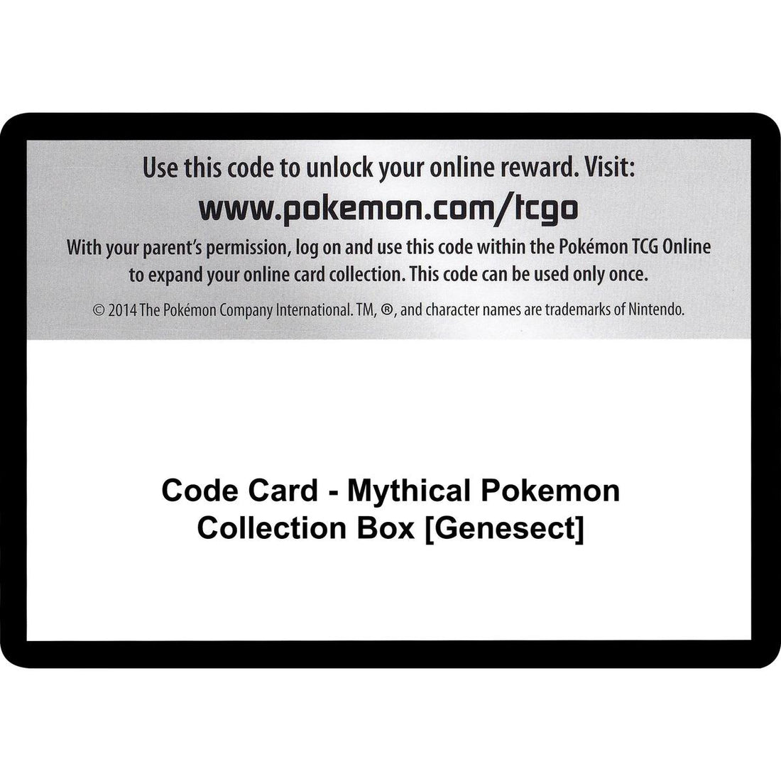 Code Card - Mythical Pokemon Collection Box [Genesect]