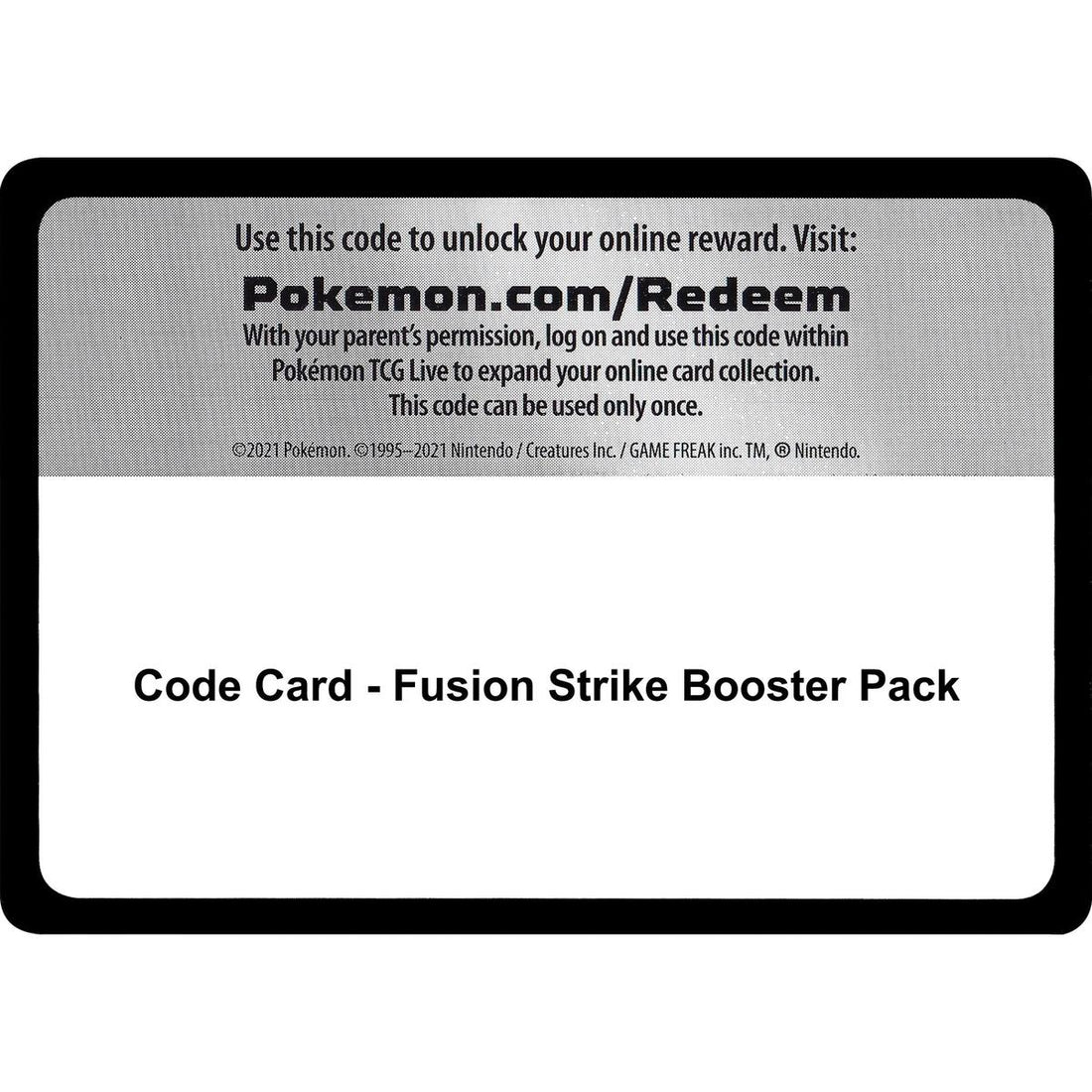 Code Card - Fusion Strike Booster Pack