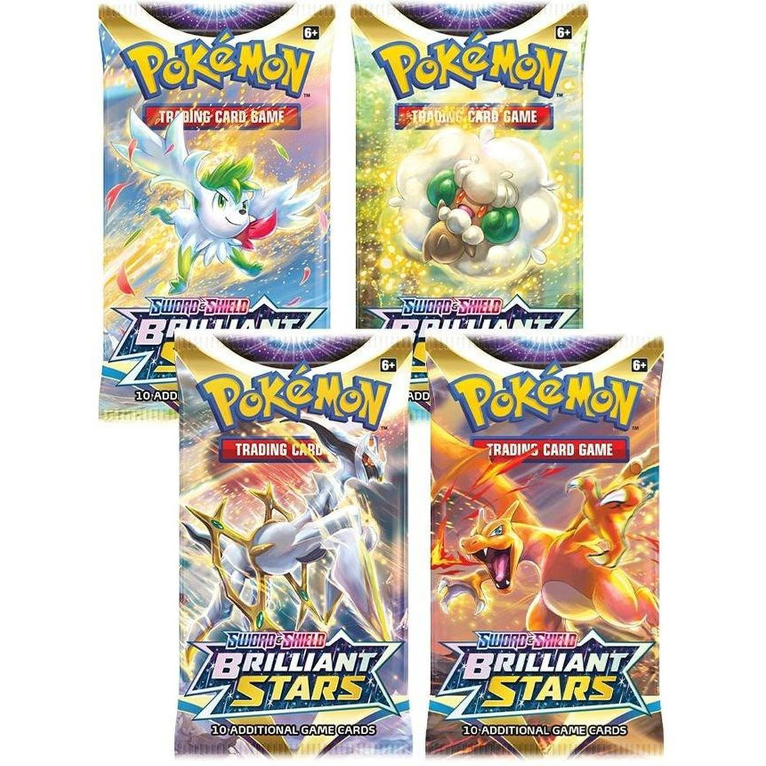 Brilliant Stars Booster Pack Art Bundle [Set of 4]