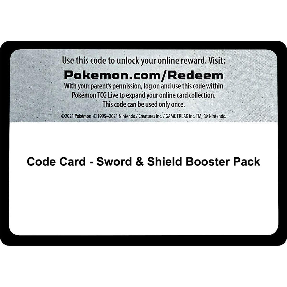 Code Card - Sword & Shield Booster Pack