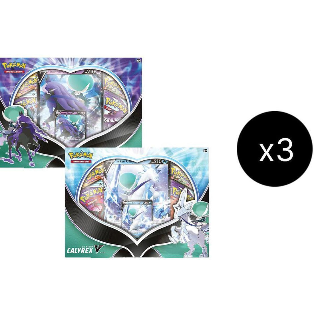 Ice Rider/ Shadow Rider Calyrex V Box Case