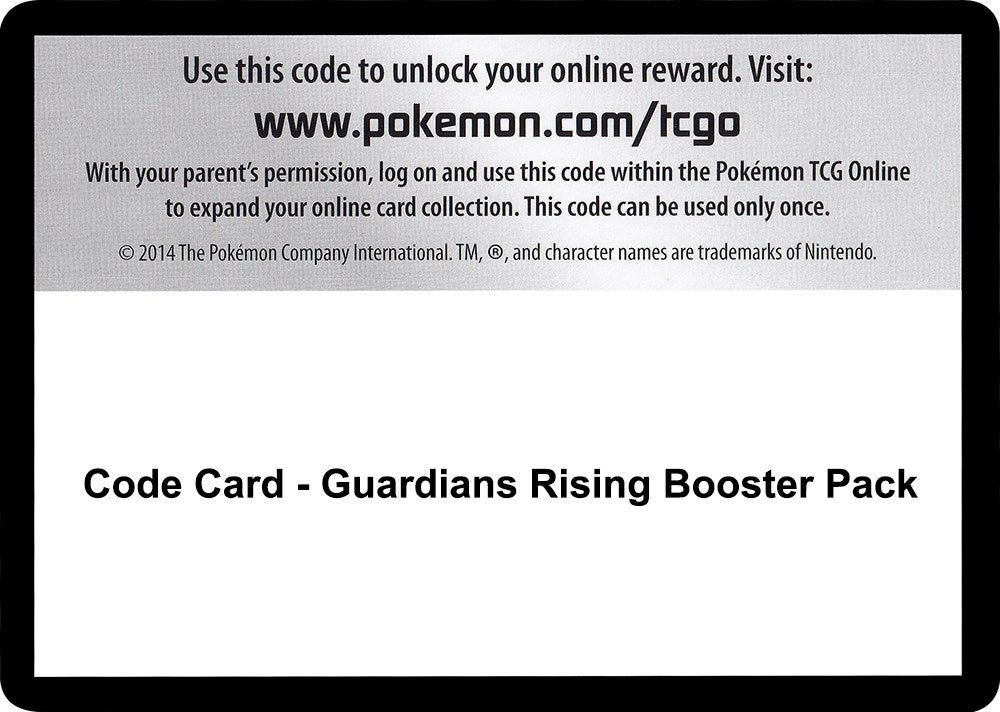 Code Card - Guardians Rising Booster Pack