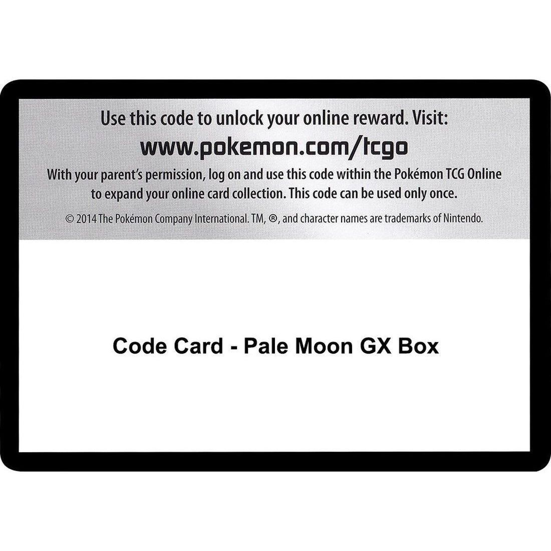 Code Card - Pale Moon GX Box