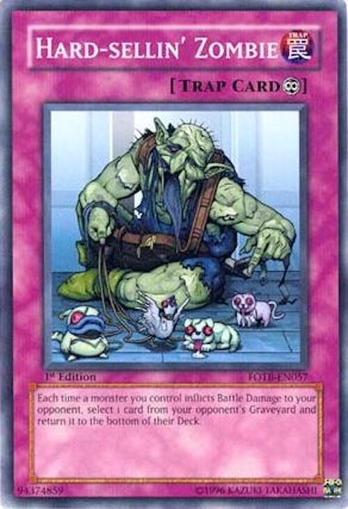Hard-sellin' Zombie