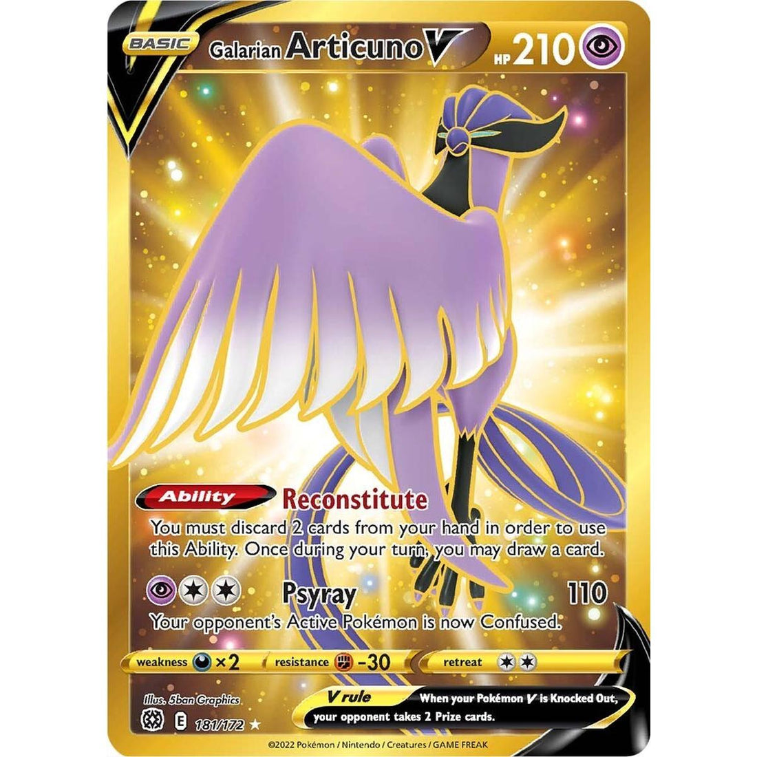 Galarian Articuno V (Secret)
