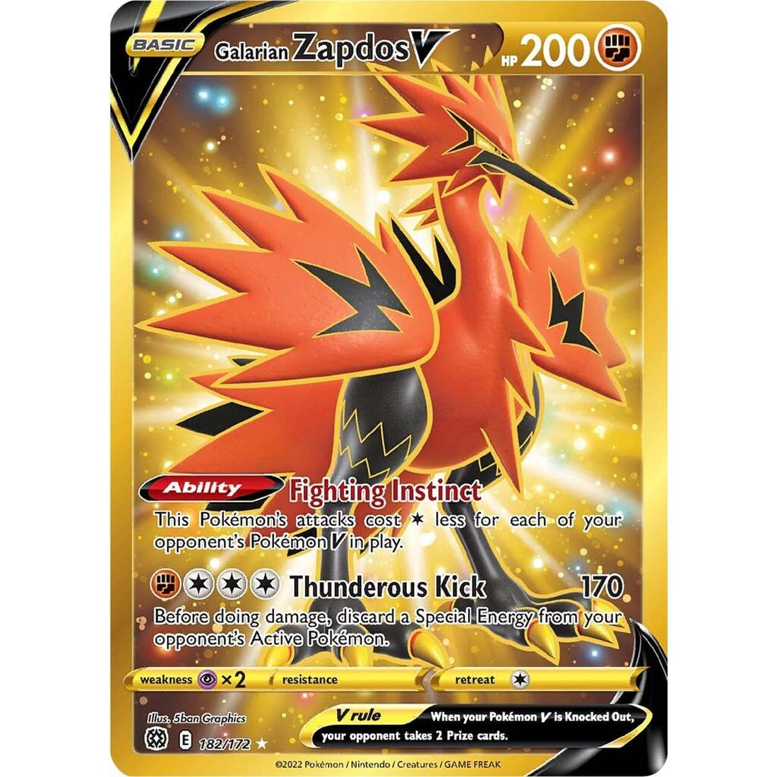 Galarian Zapdos V (Secret)