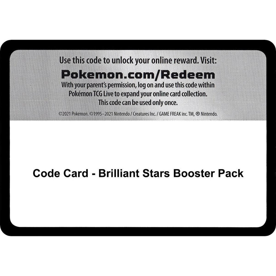 Code Card - Brilliant Stars Booster Pack