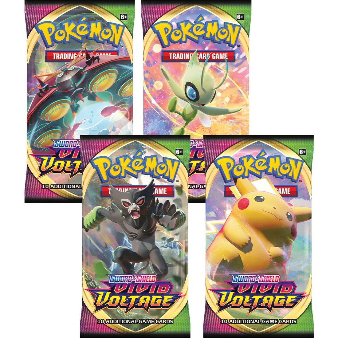 Vivid Voltage Booster Pack Art Bundle [Set of 4]