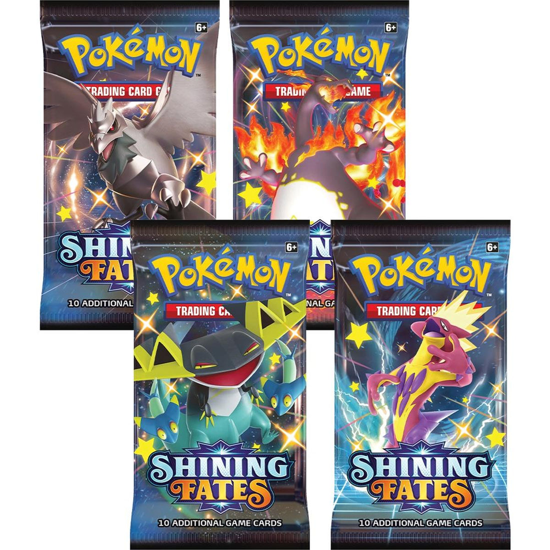 Shining Fates Booster Pack Art Bundle [Set of 4]