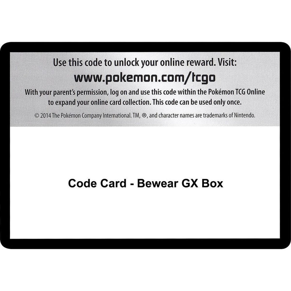 Code Card - Bewear GX Box