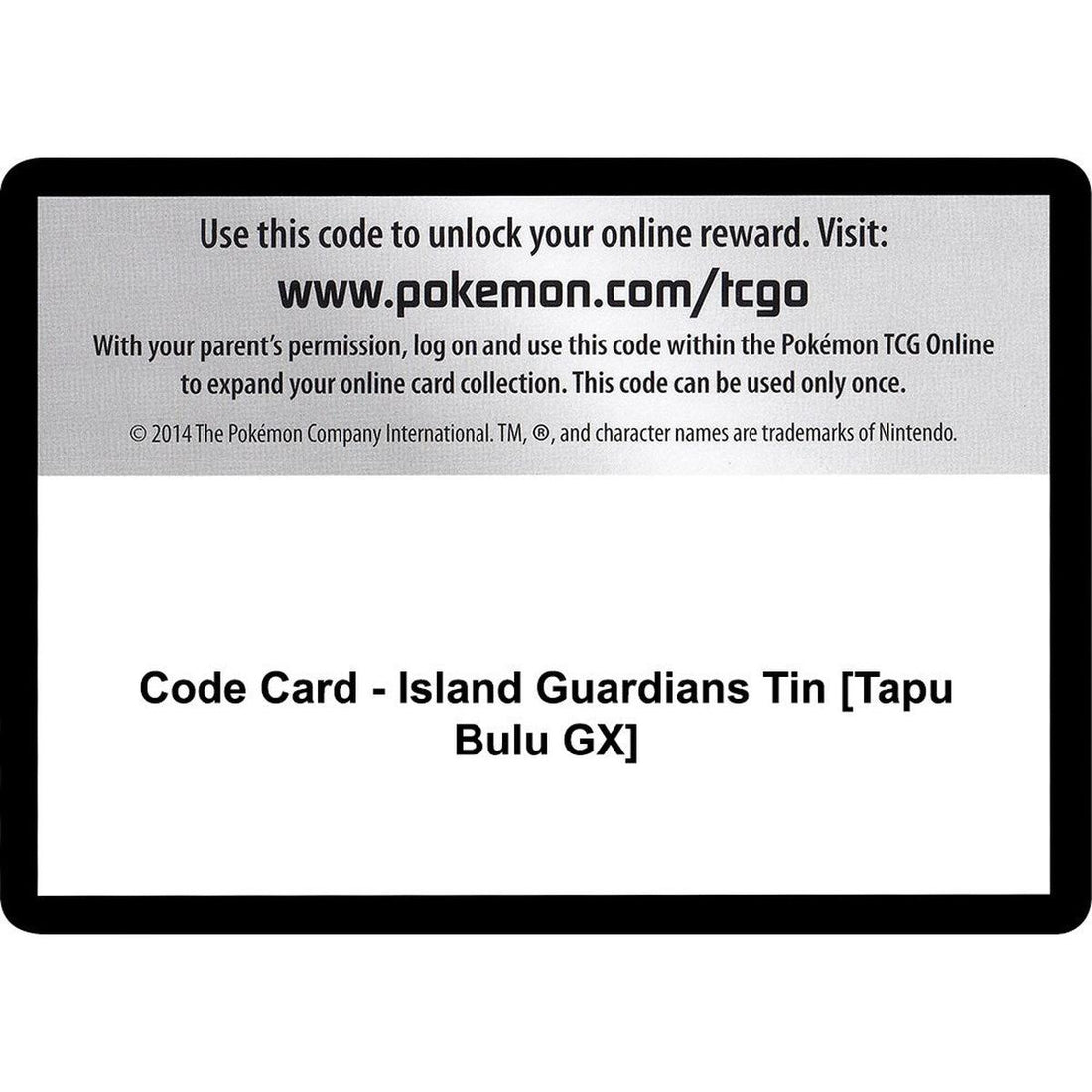 Code Card - Island Guardians Tin [Tapu Bulu GX]