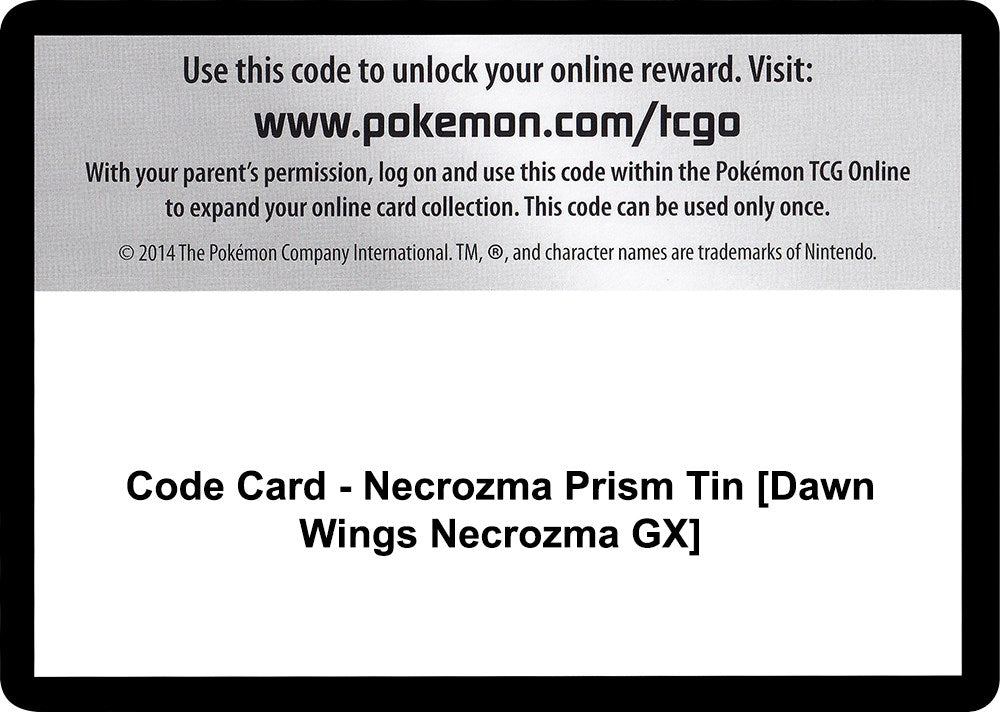 Code Card - Necrozma Prism Tin [Dawn Wings Necrozma GX]