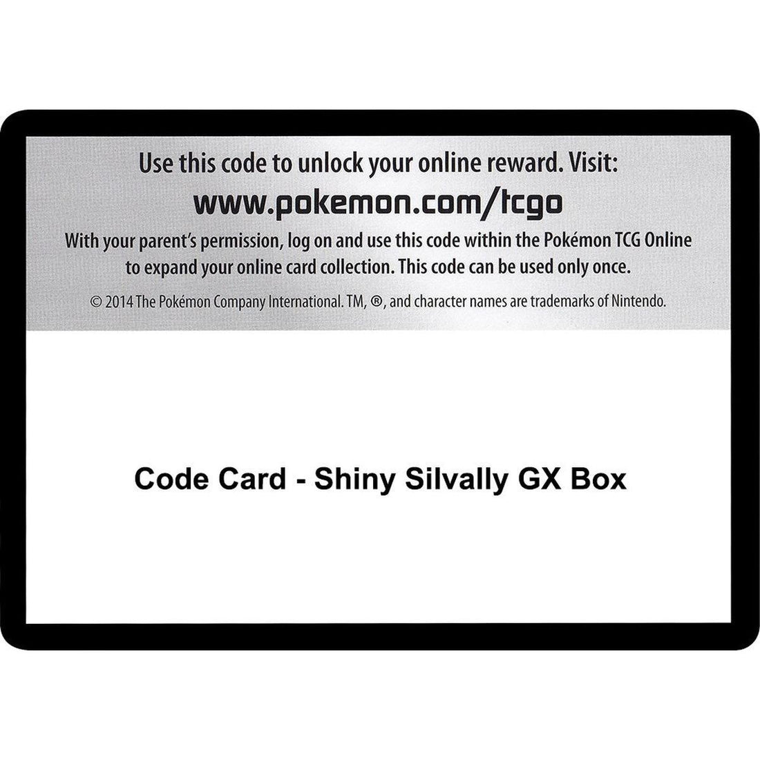 Code Card - Shiny Silvally GX Box