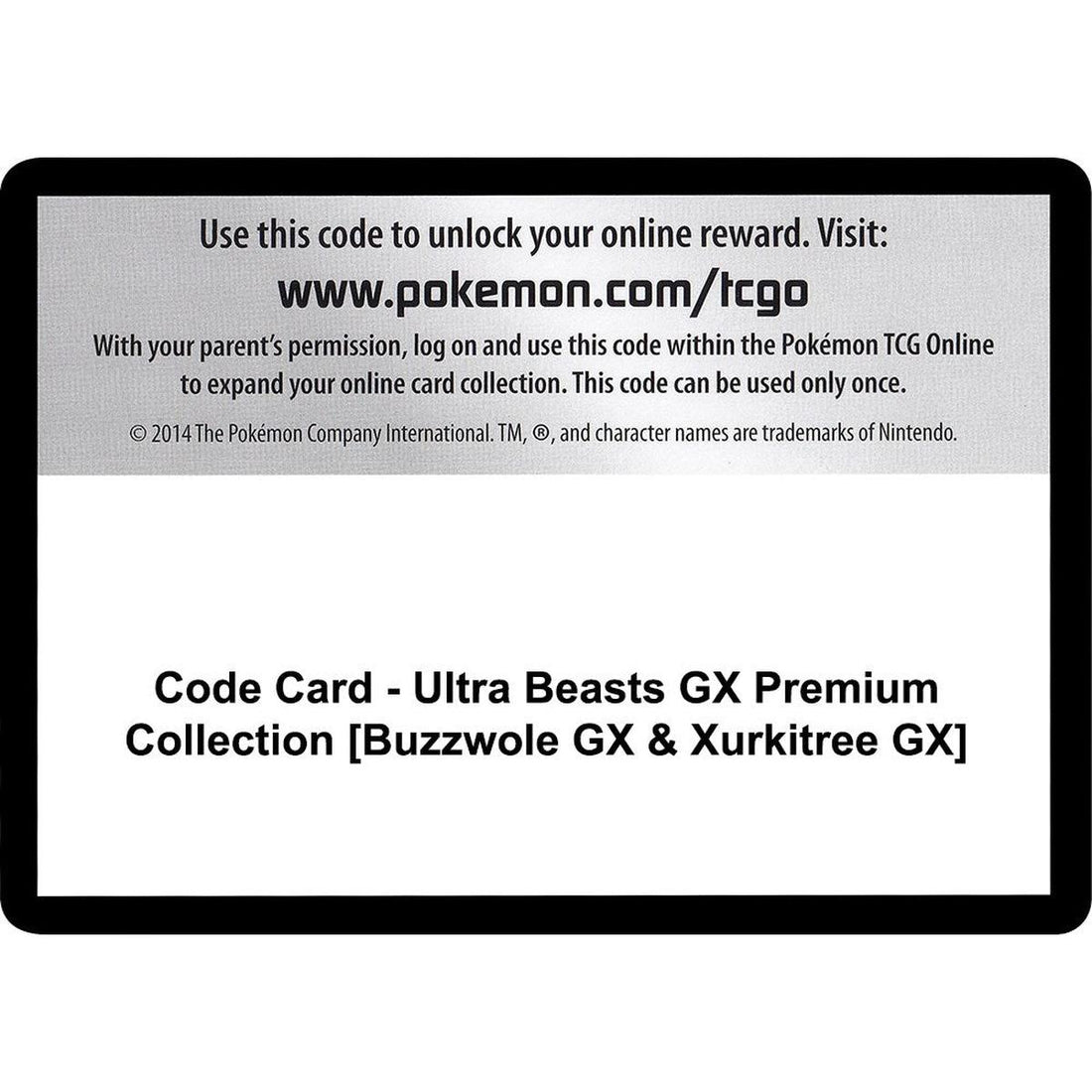 Code Card - Ultra Beasts GX Premium Collection [Buzzwole GX & Xurkitree GX]