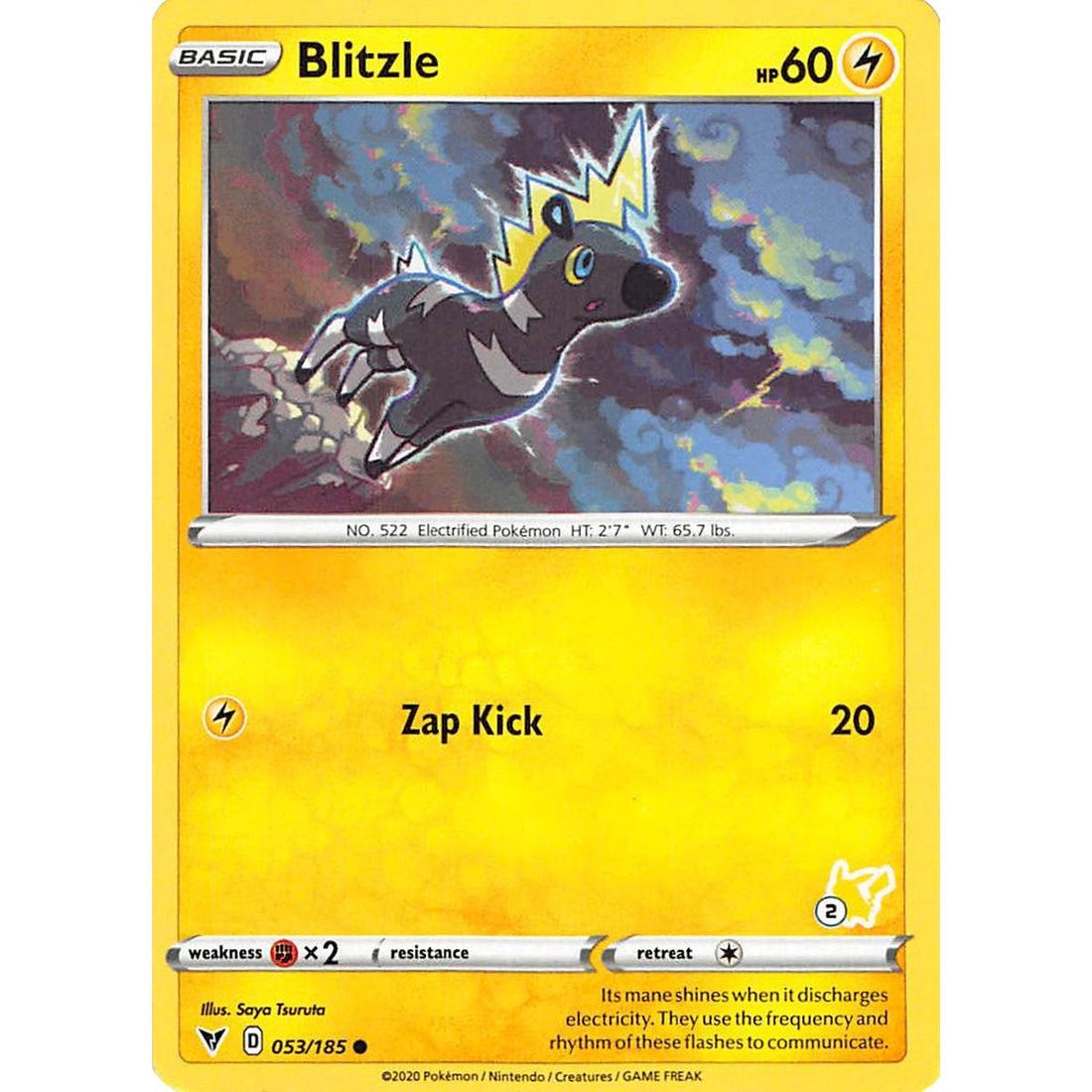 Blitzle - 053/185 (#2 Pikachu Stamped)