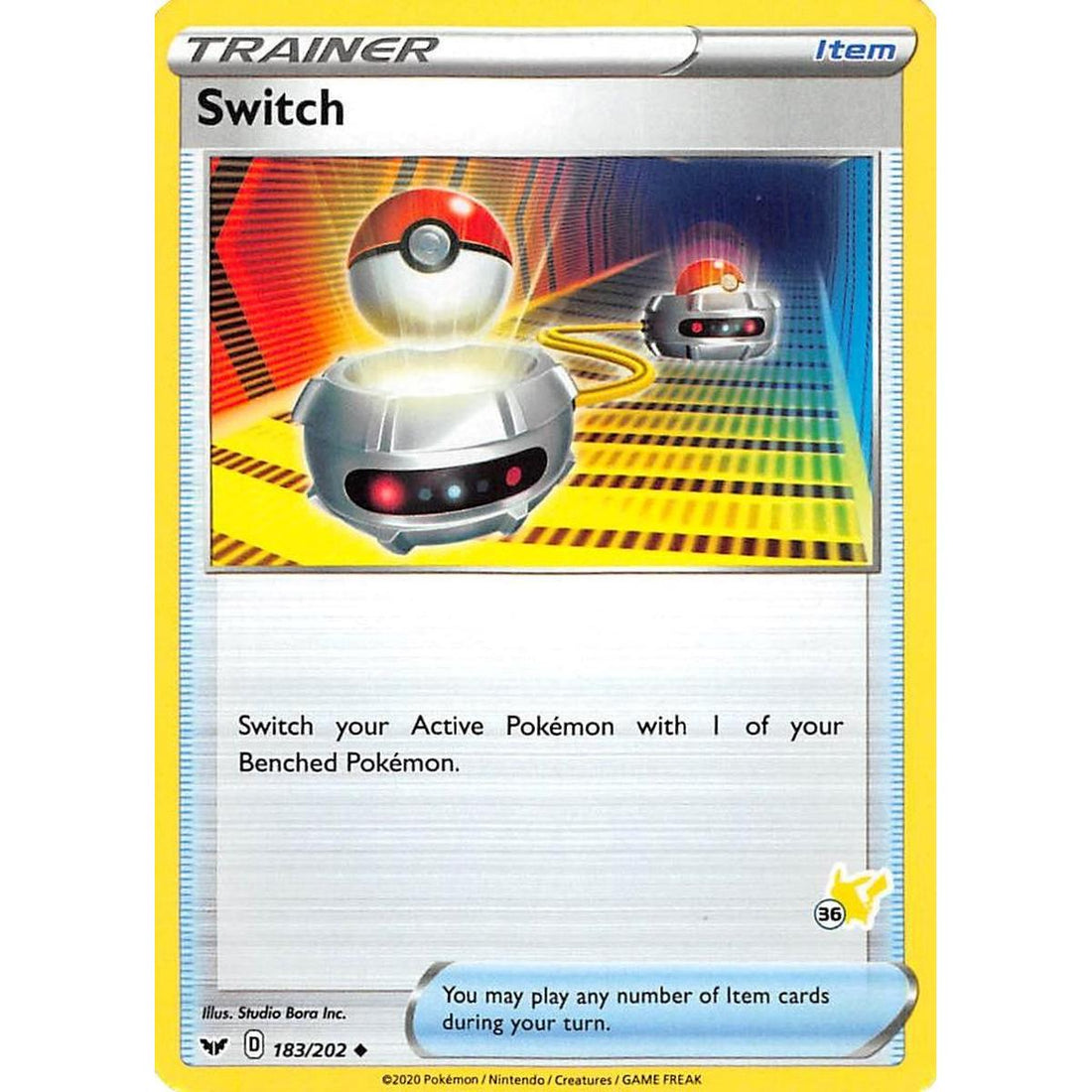 Switch - 183/202 (#36 Pikachu Stamped)