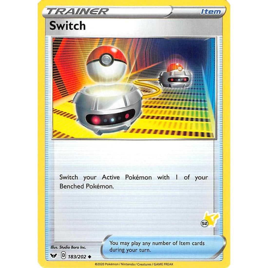 Switch - 183/202 (#52 Pikachu Stamped)