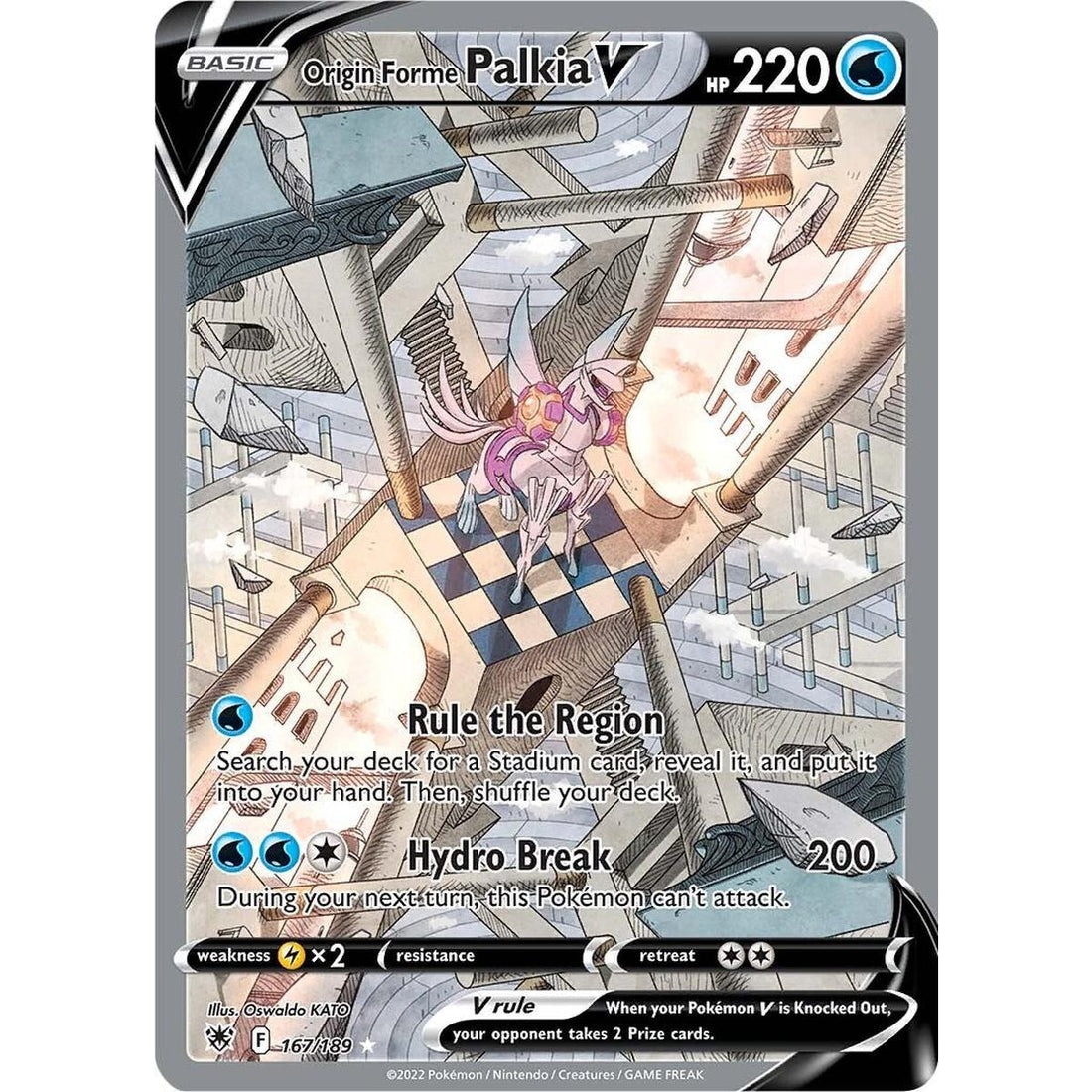 Origin Forme Palkia V (Alternate Full Art)