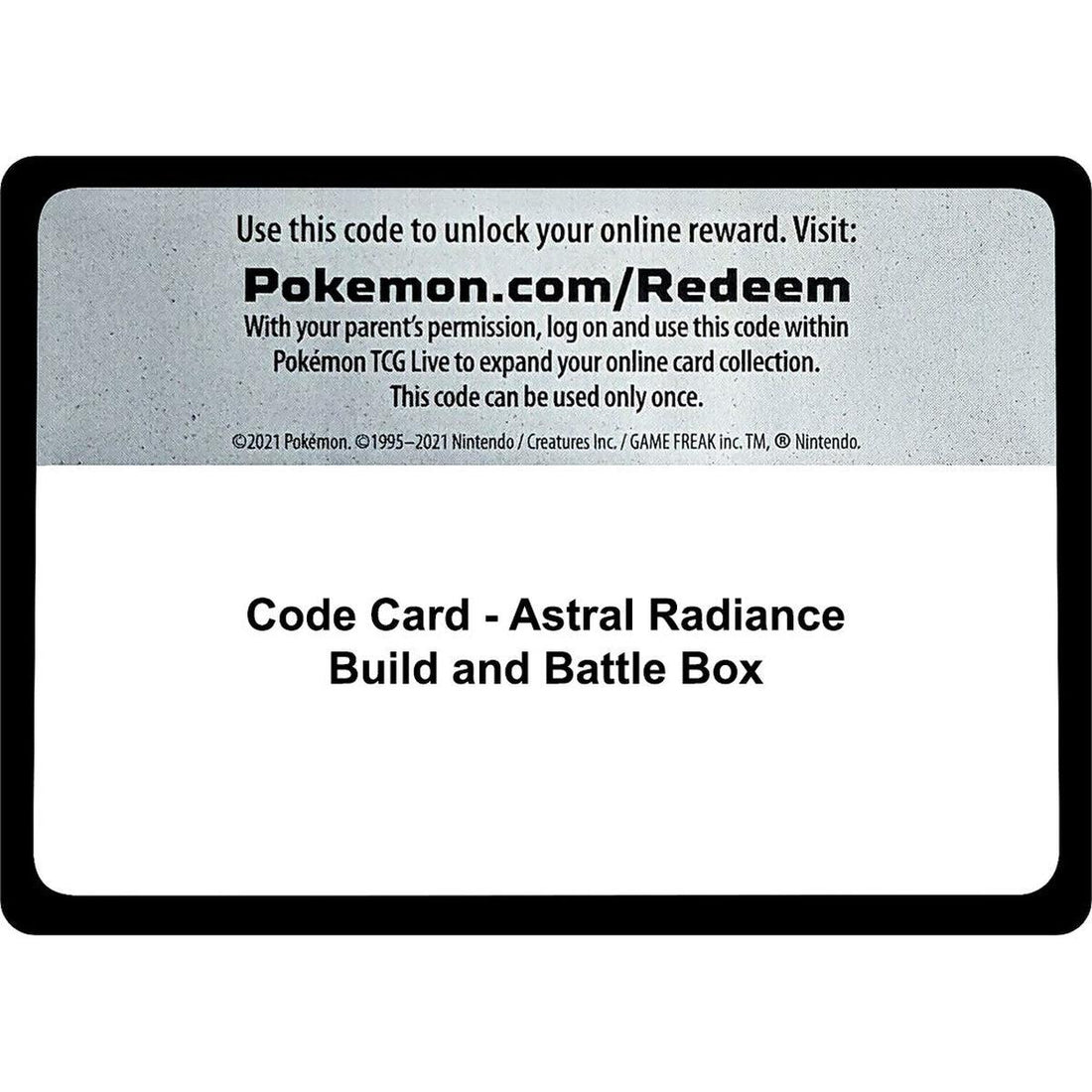 Code Card - Astral Radiance Build and Battle Box