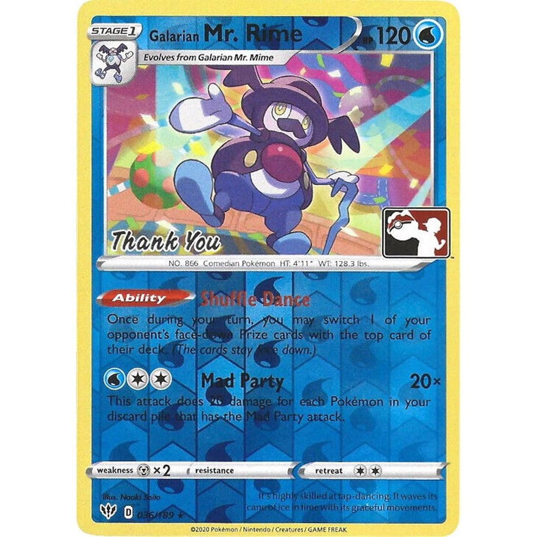 Galarian Mr. Rime - 036/189 (Pokemon League) [Thank You]