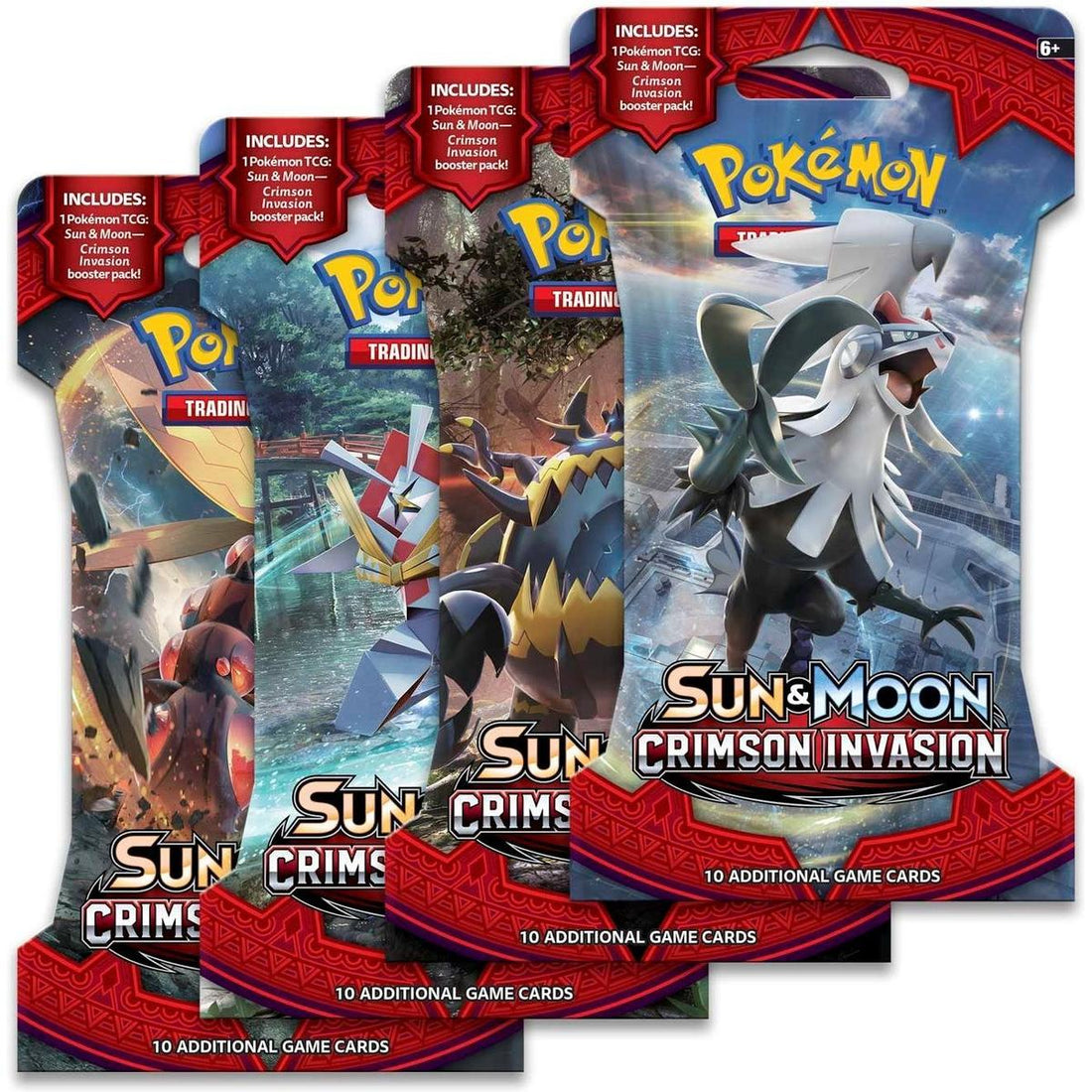 Crimson Invasion Sleeved Booster Pack Art Bundle [Set of 4]