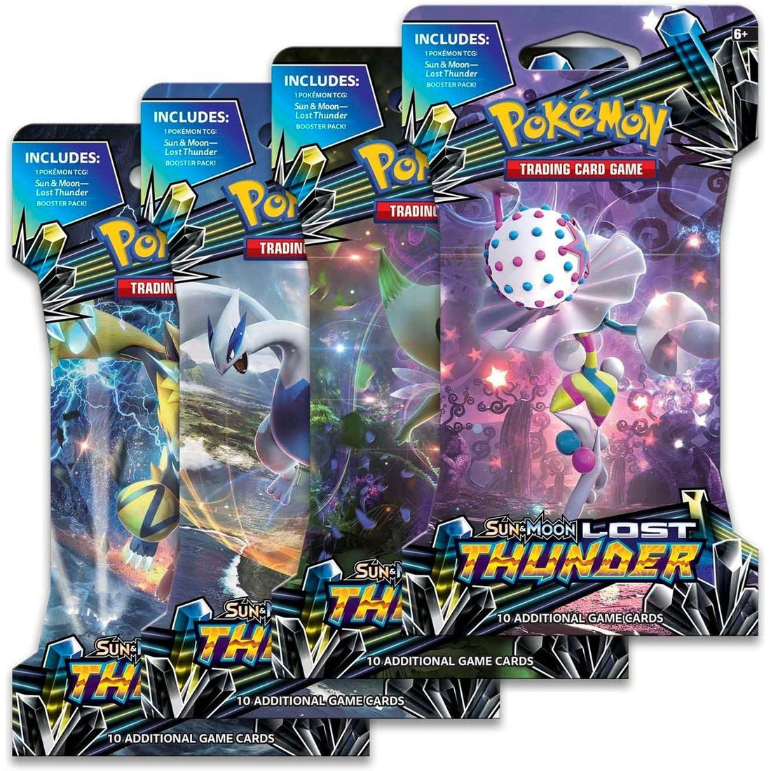 Lost Thunder Sleeved Booster Pack Art Bundle [Set of 4]