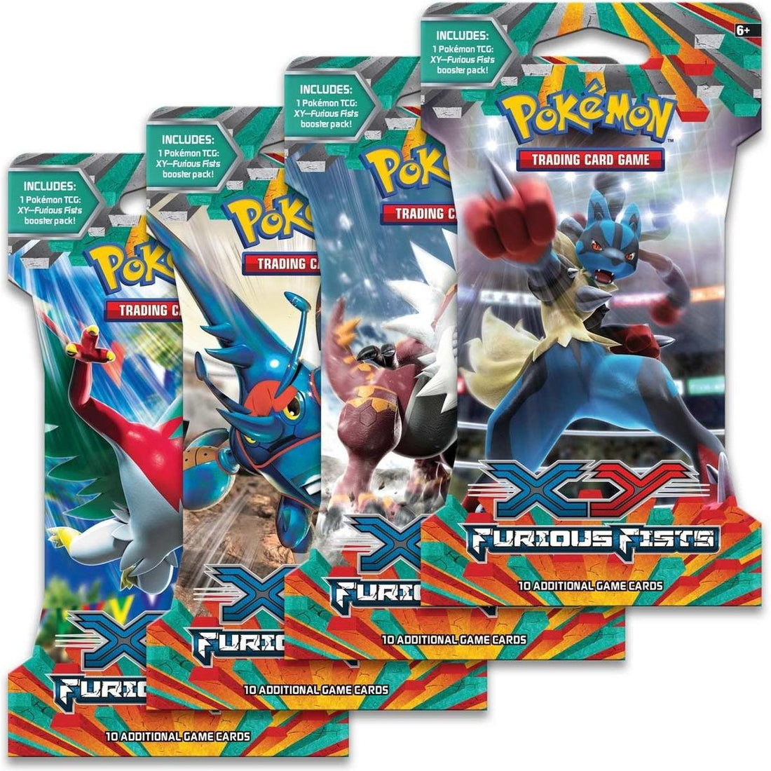 Furious Fists Sleeved Booster Pack Art Bundle [Set of 4]