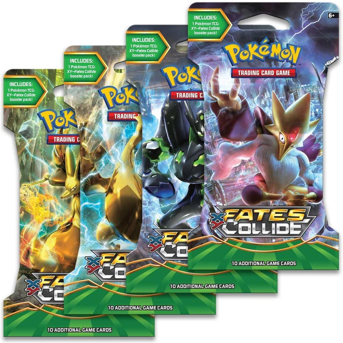 Fates Collide Sleeved Booster Pack Art Bundle [Set of 4]