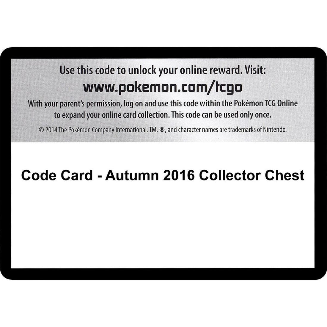 Code Card - Autumn 2016 Collector Chest