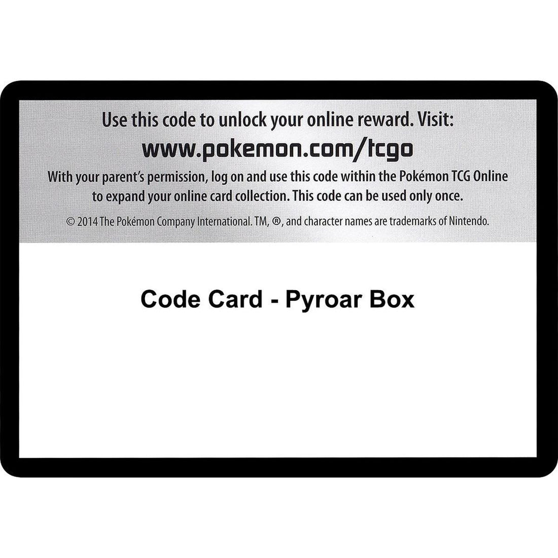 Code Card - Pyroar Box