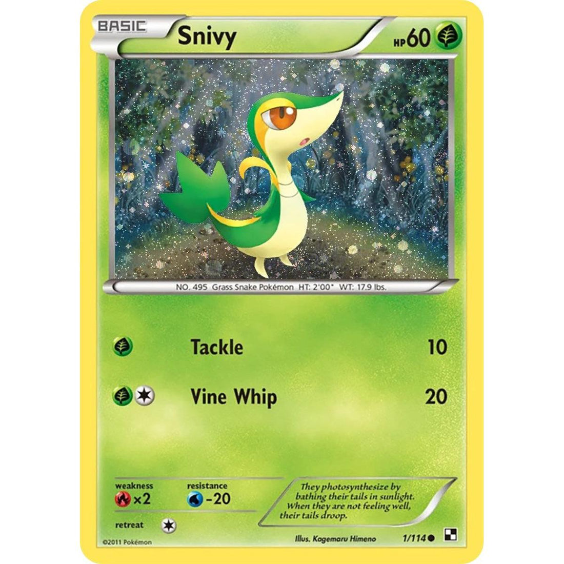 Snivy - 1/114 (Cosmos Holo)