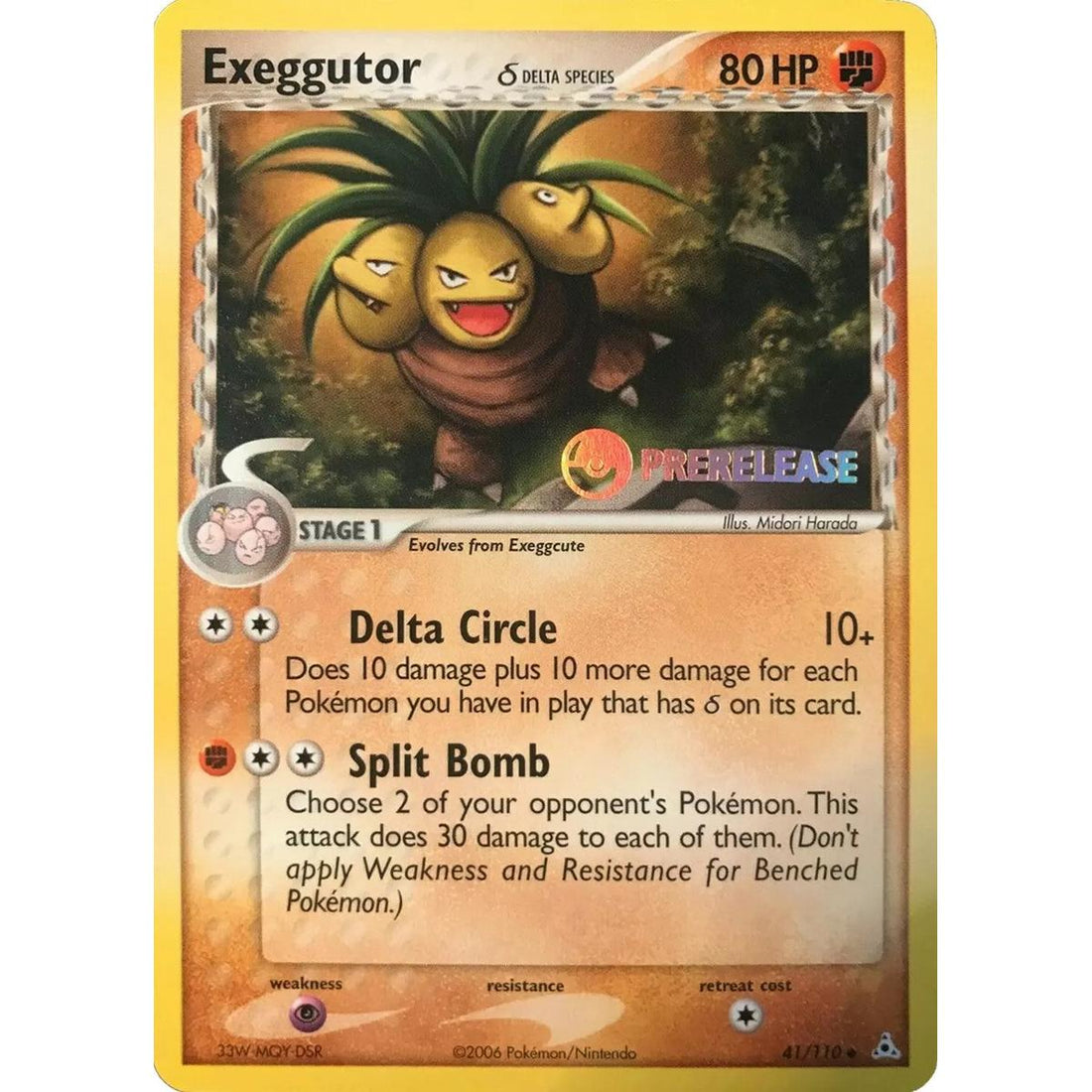 Exeggutor (Delta Species) - 41/110 (Prerelease)