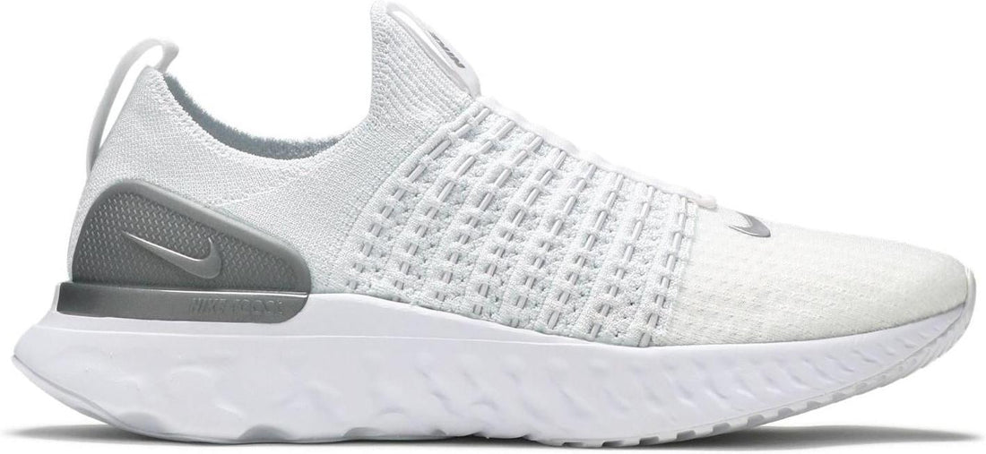 Wmns React Phantom Run Flyknit 2 True White Silver