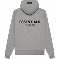 Fear Of God Essentials Hoodie Dark Oatmeal SS22