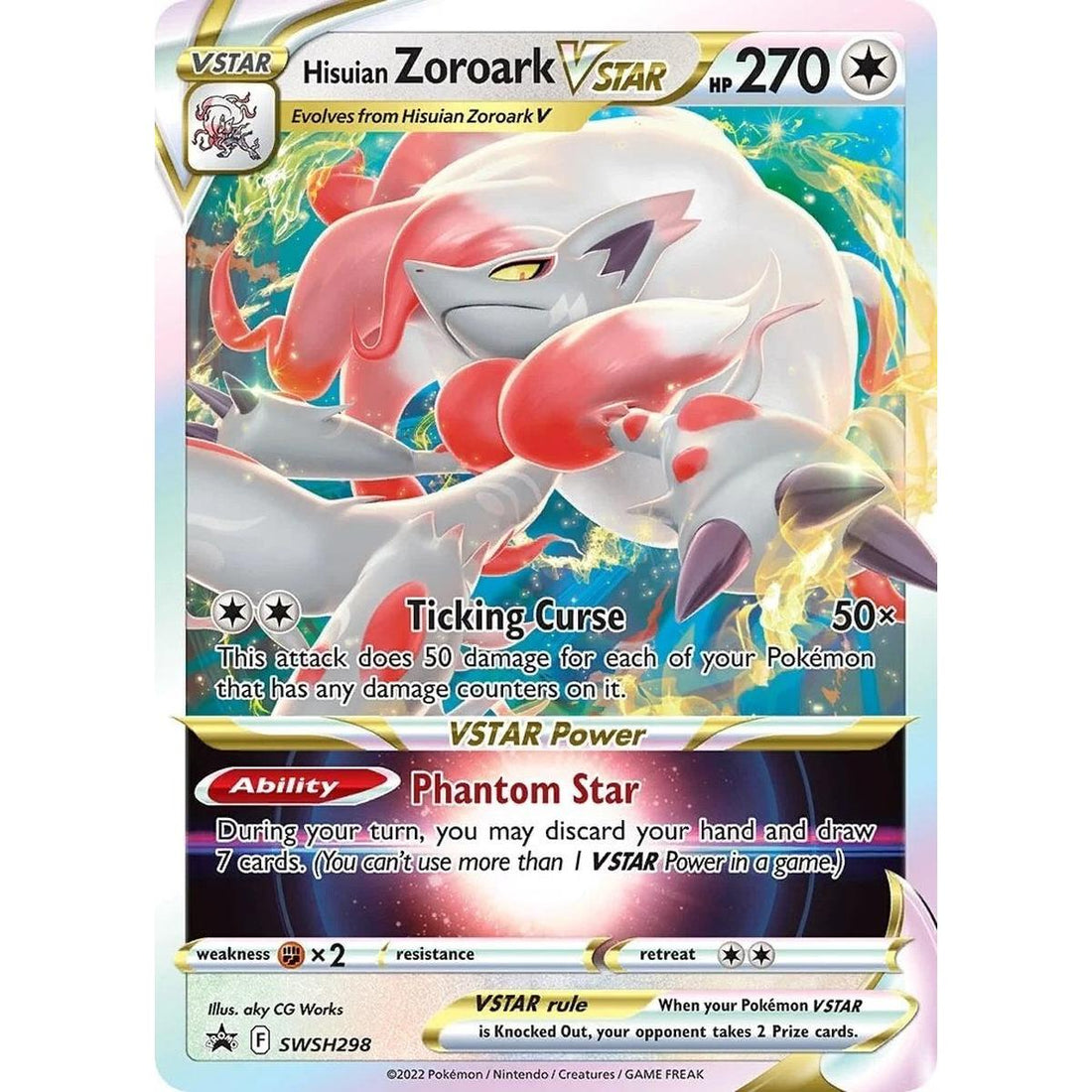 Hisuian Zoroark VSTAR - SWSH298