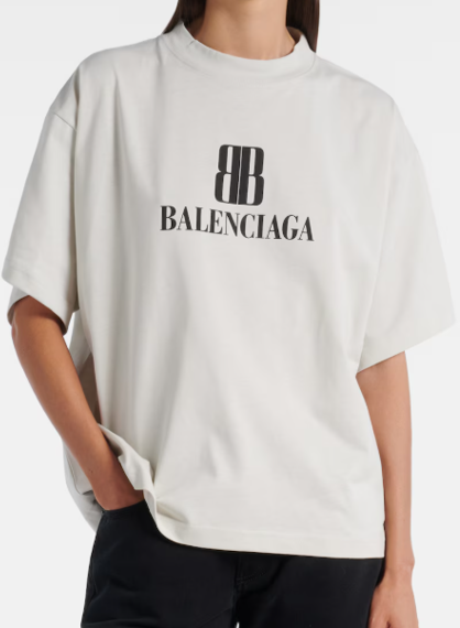 Balenciaga Nano BB tee White
