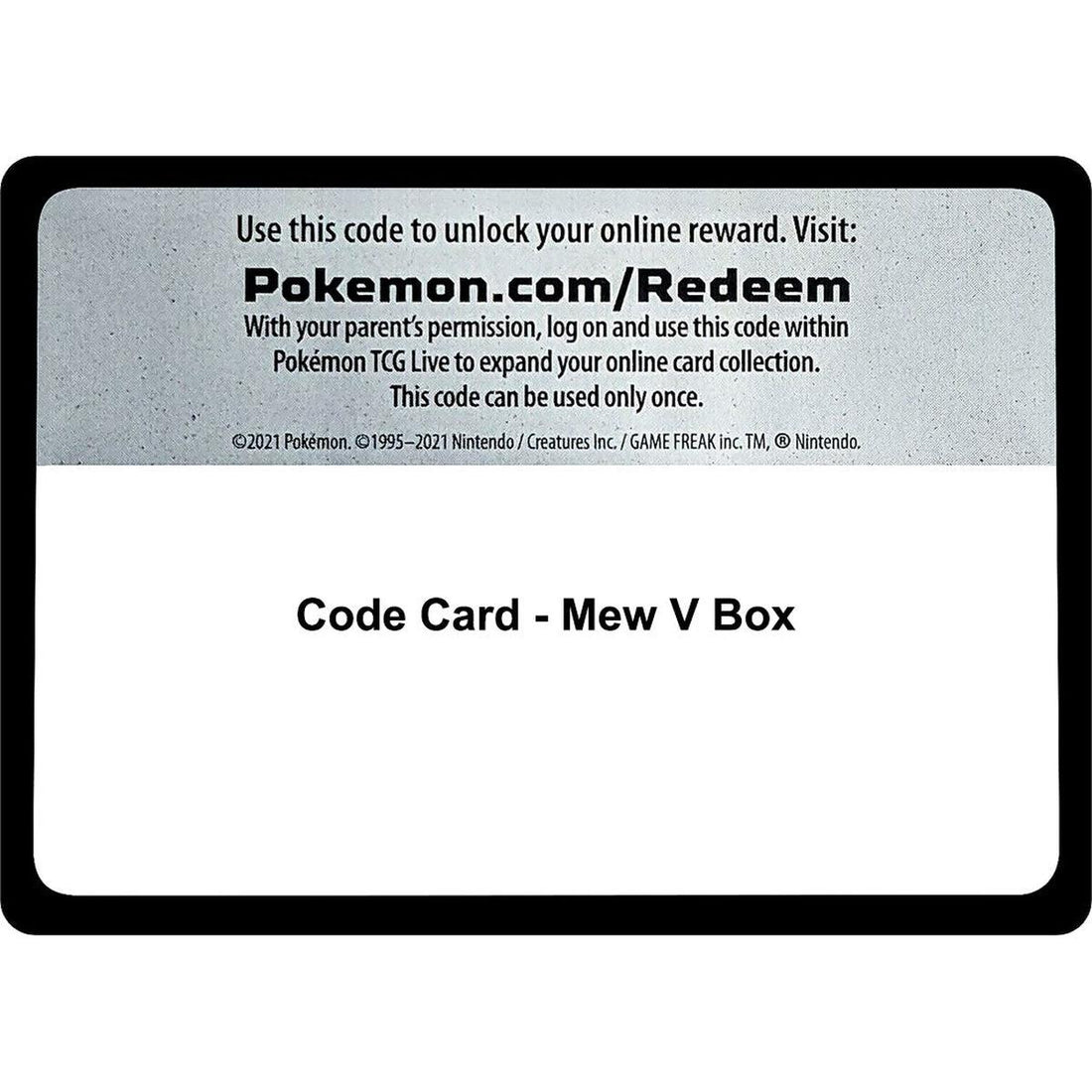 Code Card - Mew V Box