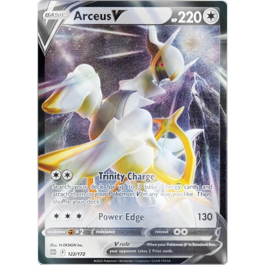 Arceus V - 122/172 (Metal Card)