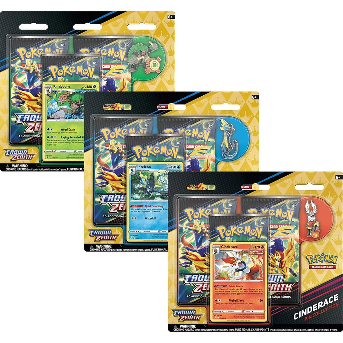 Crown Zenith Pin Collection [Set of 3]
