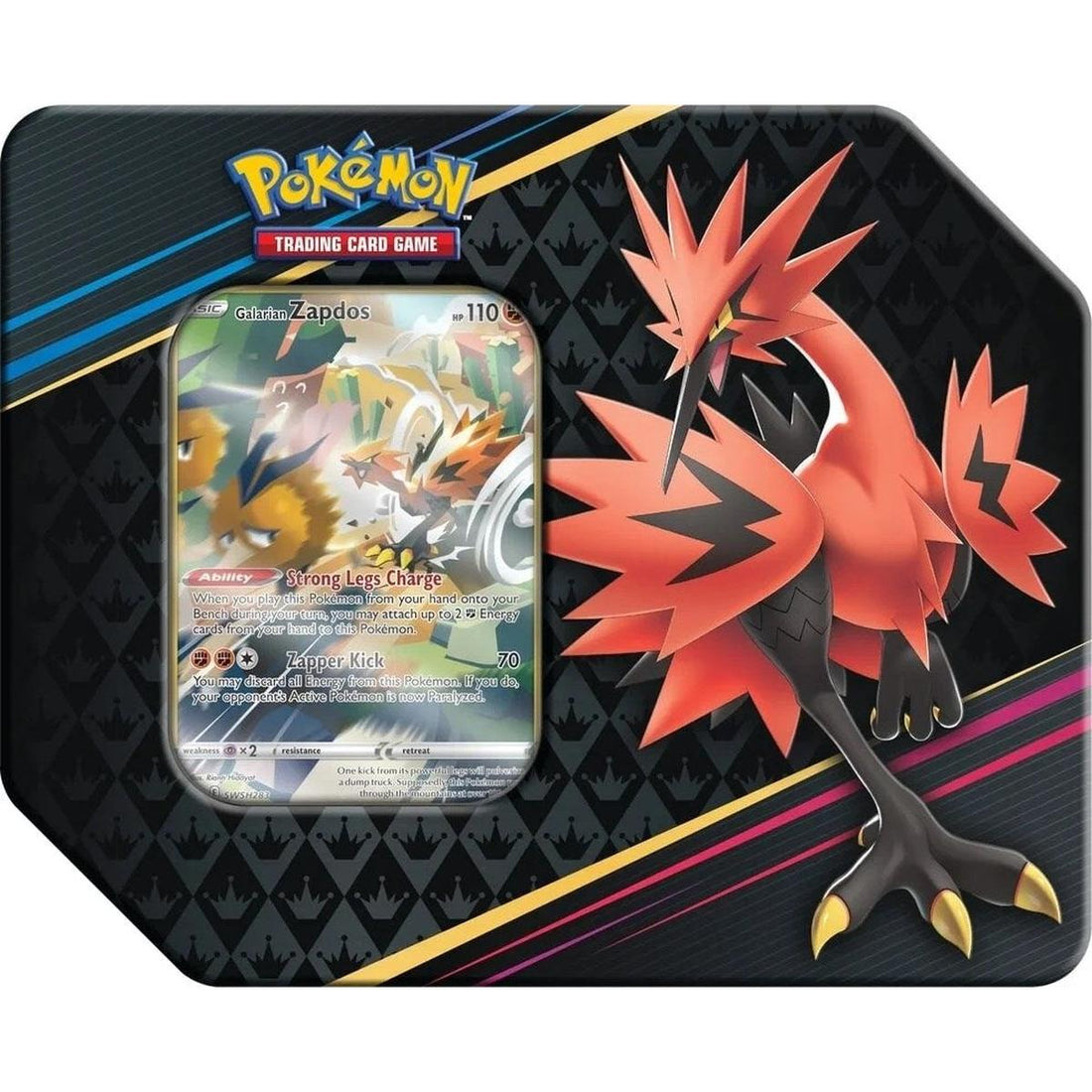 Crown Zenith Tin [Galarian Zapdos]