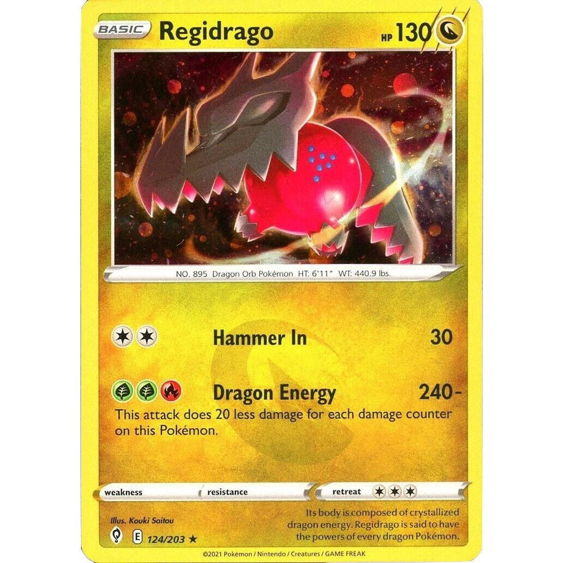 Regidrago - 124/203 (Cosmos Holo)