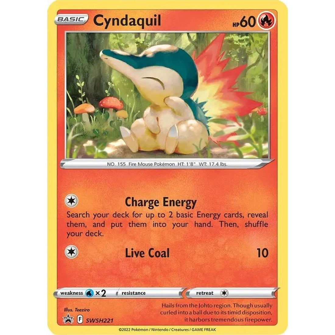 Cyndaquil - SWSH221 (Cosmos Holo)