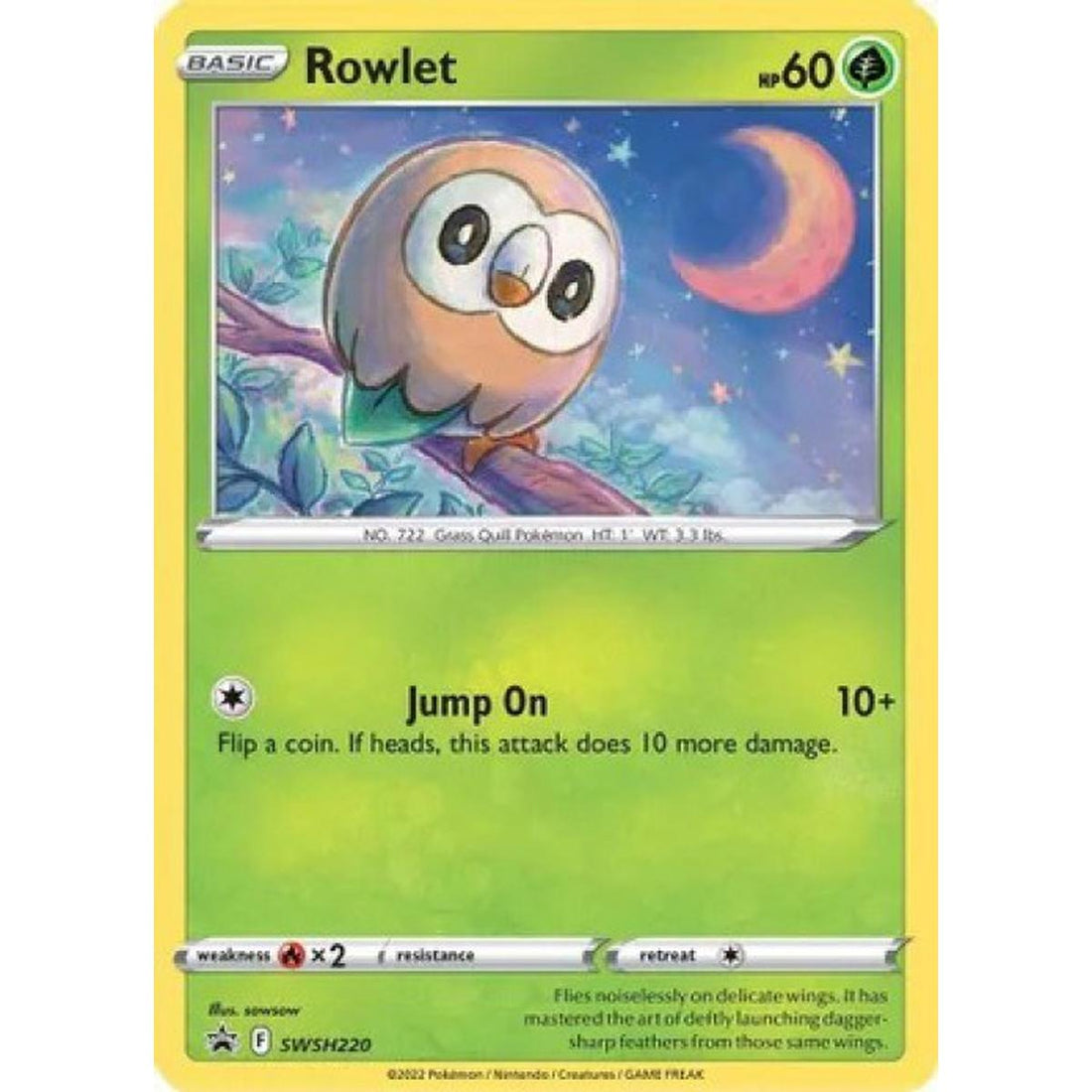 Rowlet - SWSH220 (Cosmos Holo)