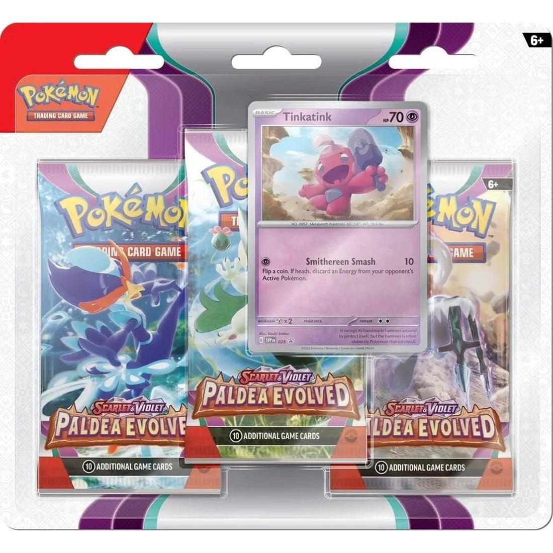 Paldea Evolved 3 Pack Blister [Tinkatink]