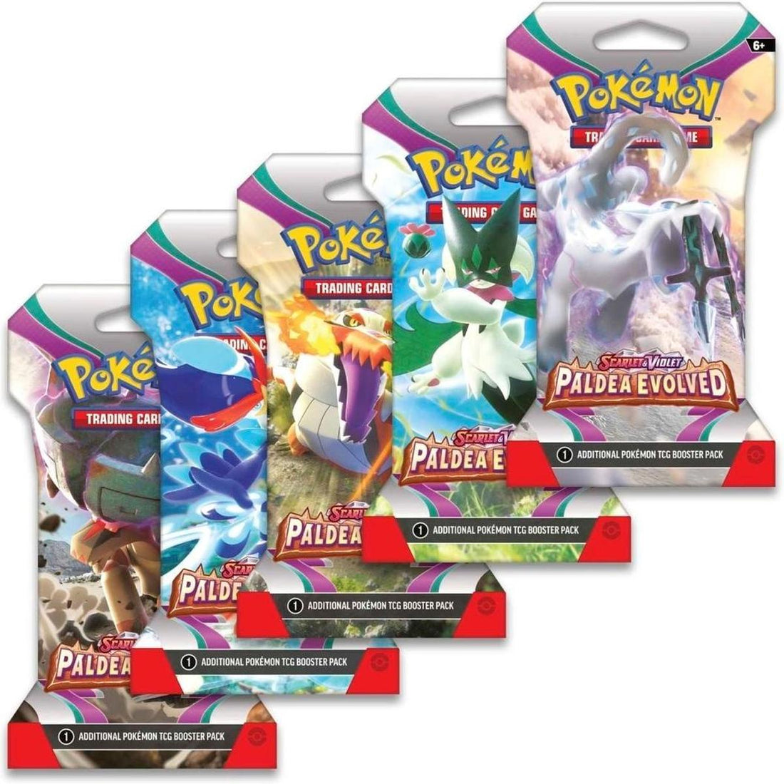Paldea Evolved Sleeved Booster Pack Art Bundle [Set of 5]