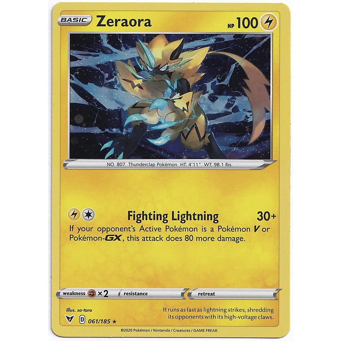 Zeraora - 061/185 (Cosmos Holo)