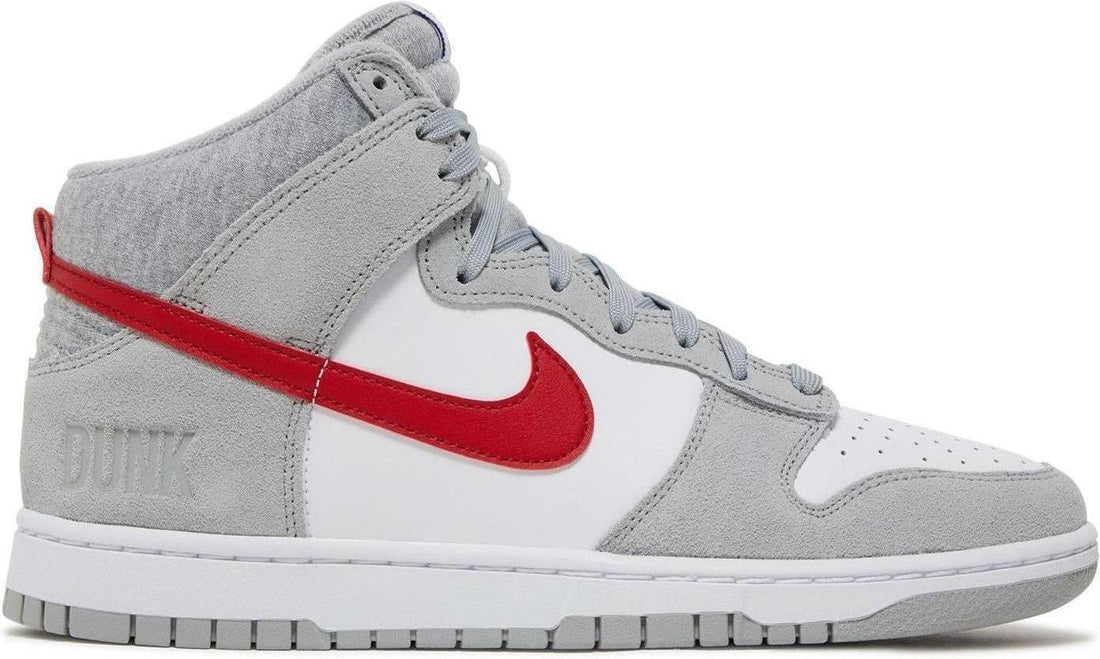 Dunk High SE Athletic Club - Light Smoke Grey Gym Red